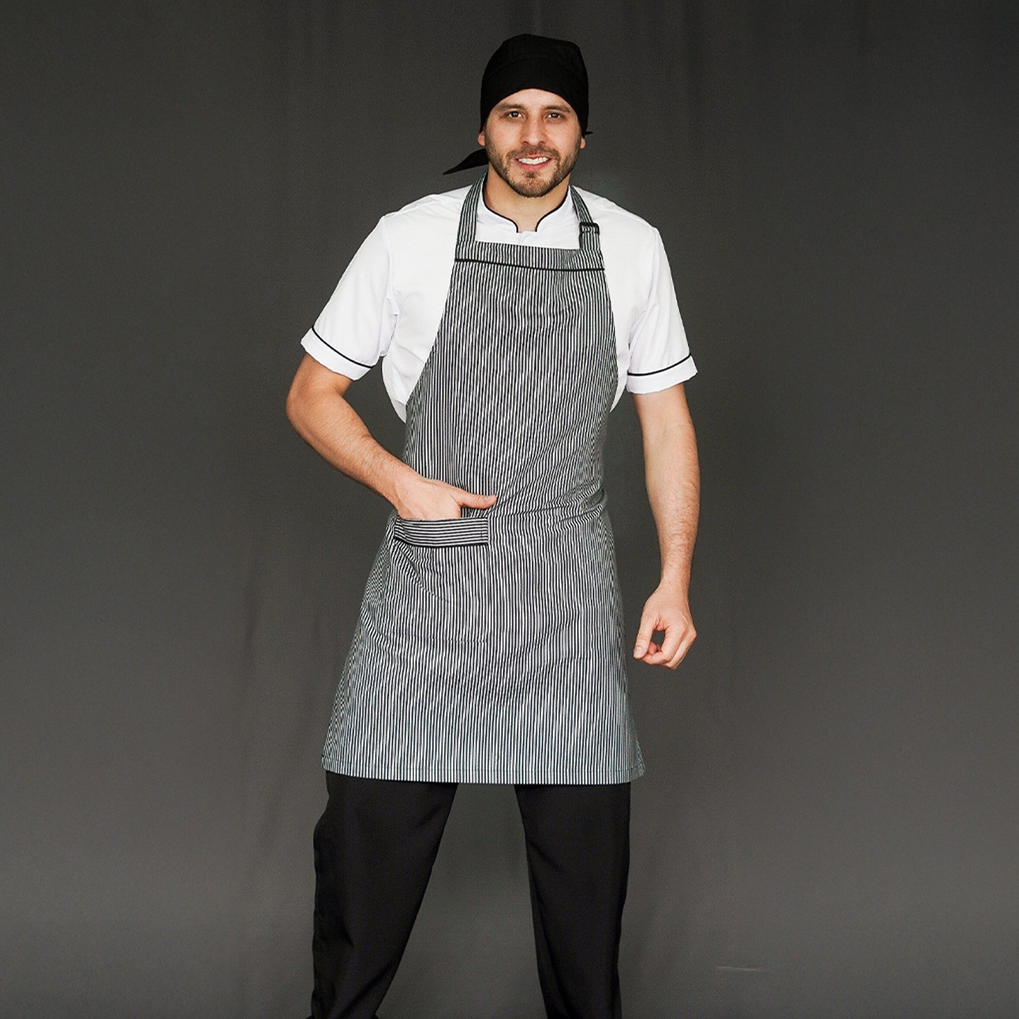 Combo Antifluido Camisa+Pantalón+Delantal+Cofia - Hombre