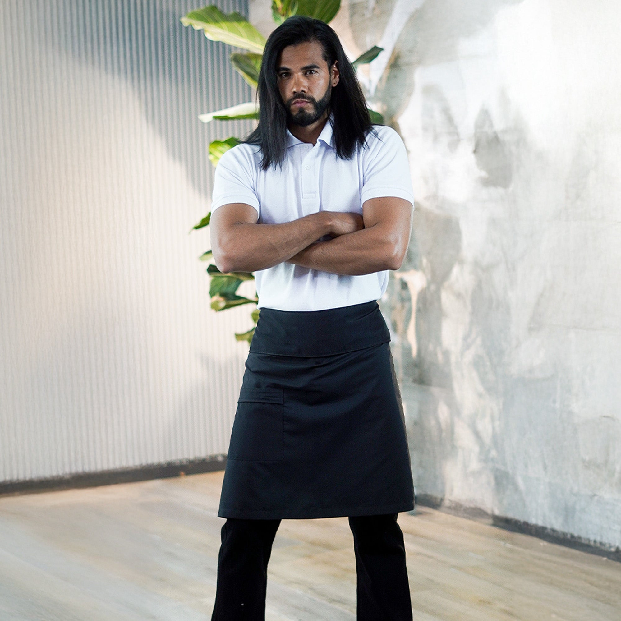 Polo + Jeans + Waist Apron Combo - Men