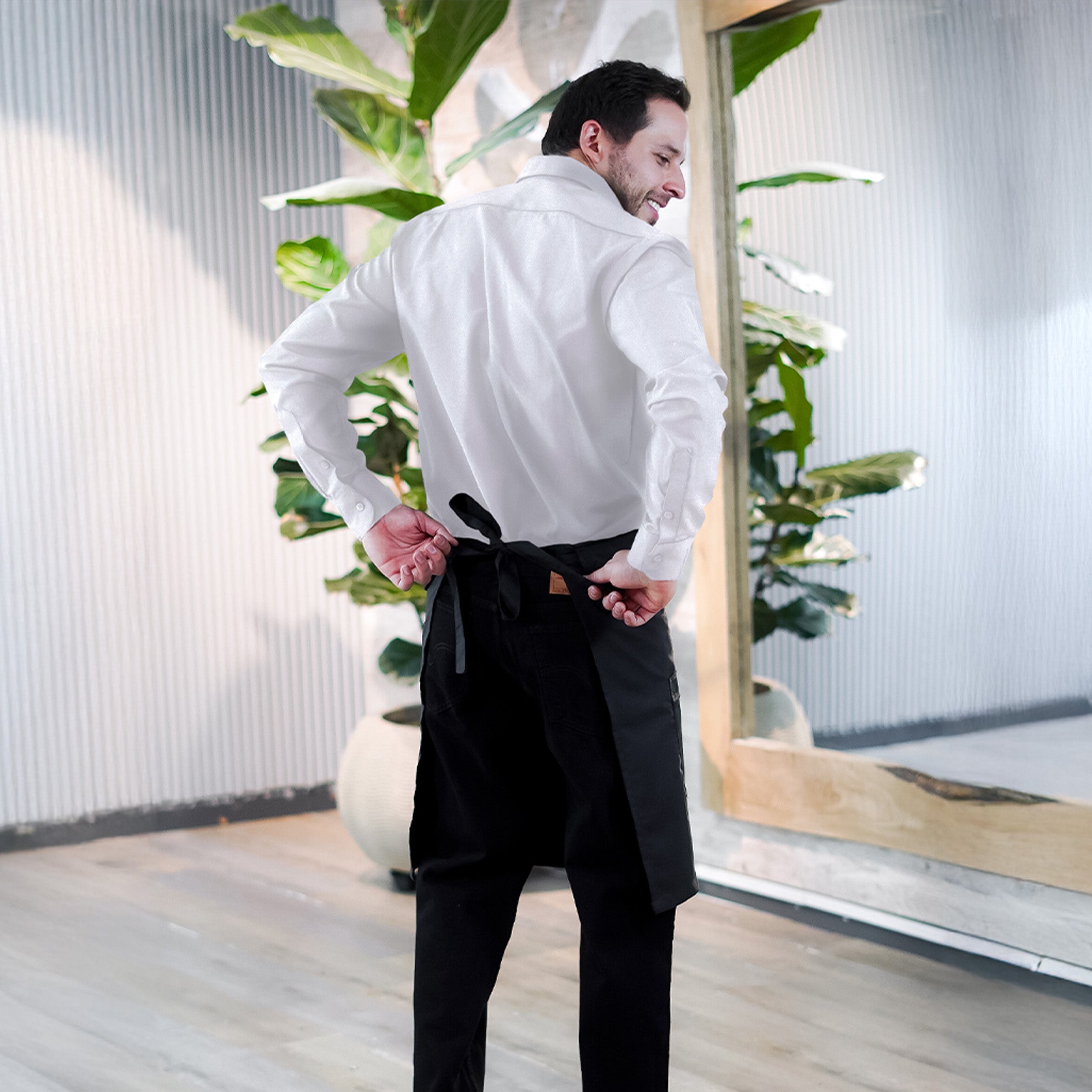 Combo Oxford Shirt + Pants + Waist Apron - Men