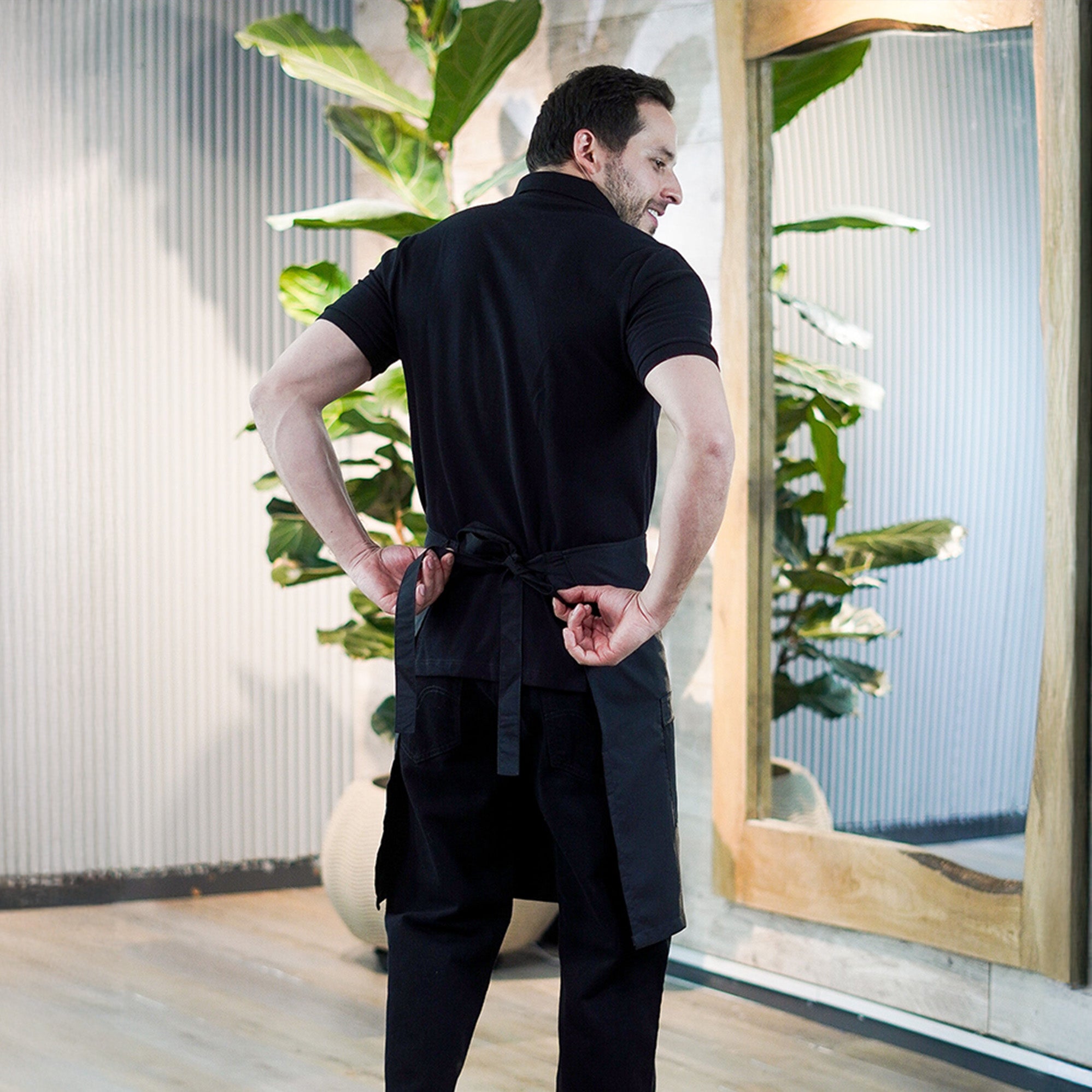 Polo + Jeans + Waist Apron Combo - Men