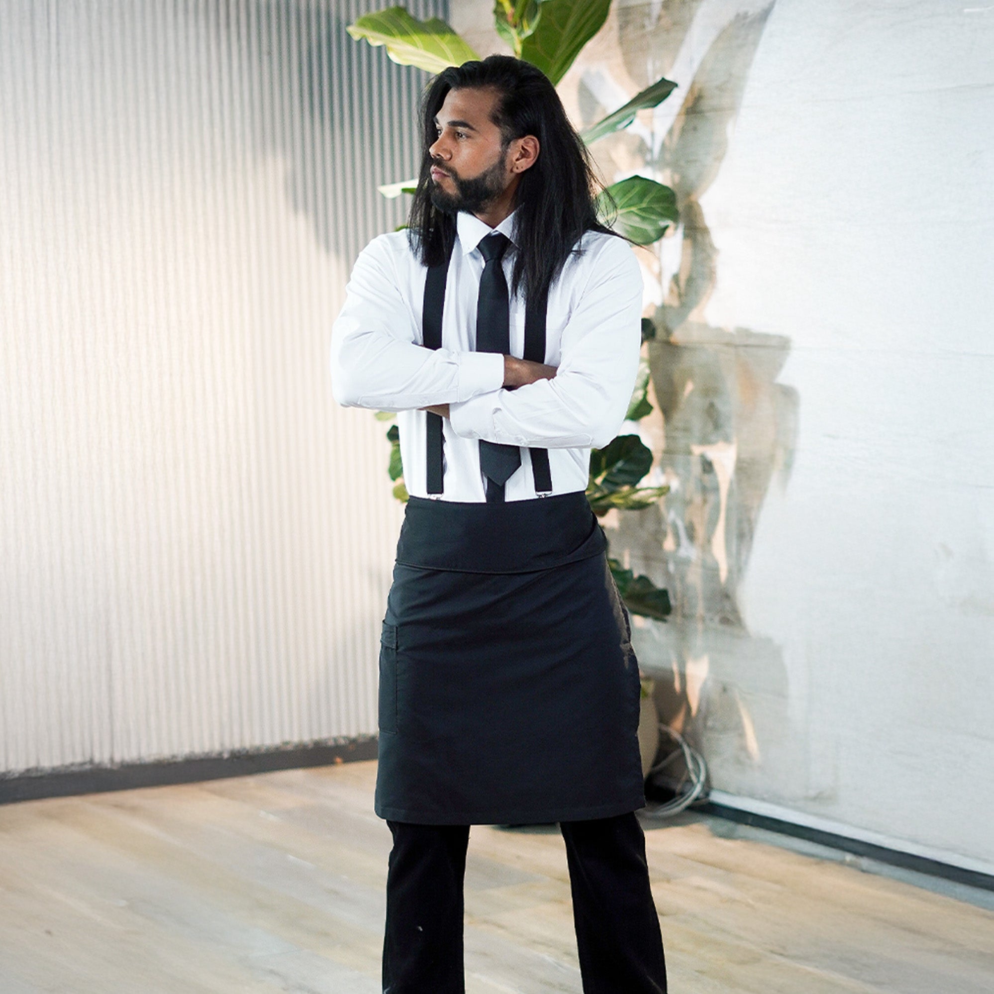Oxford Shirt + Trousers + Apron + Bow Tie or Necktie - Men