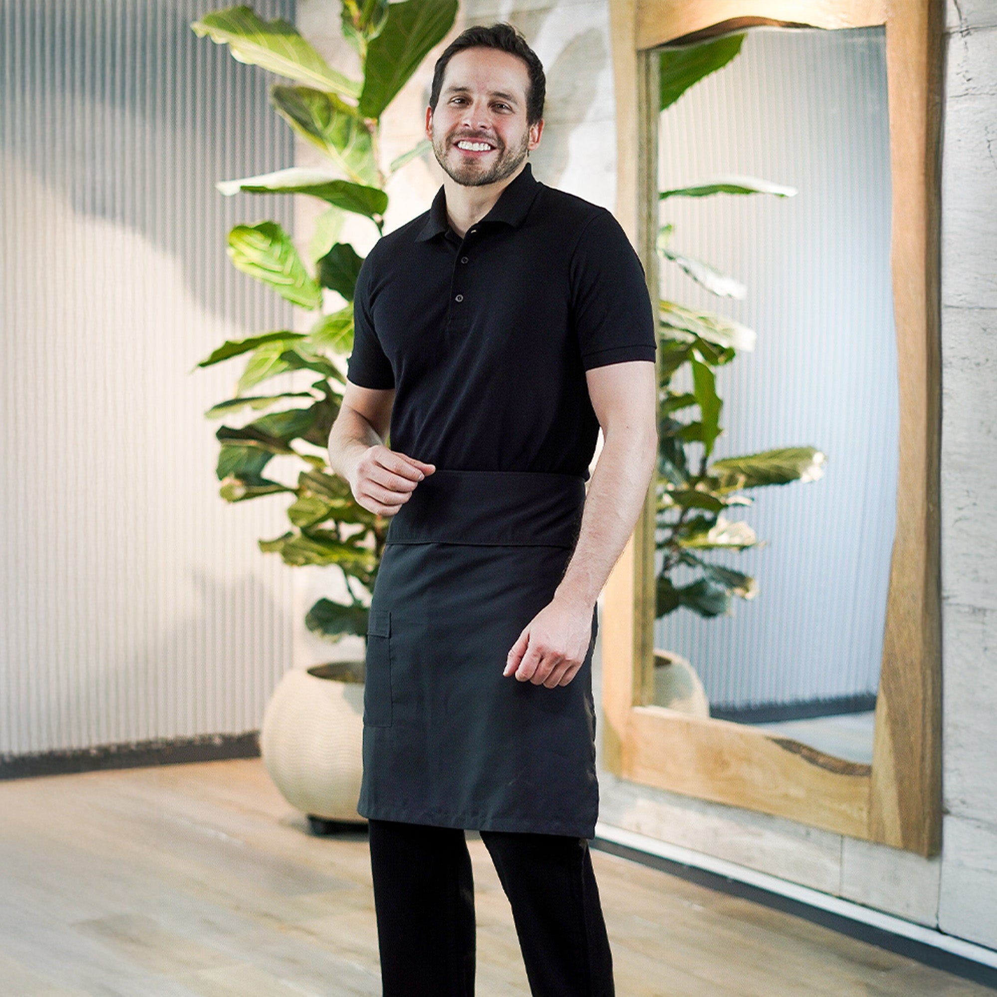 Polo + Jeans + Waist Apron Combo - Men