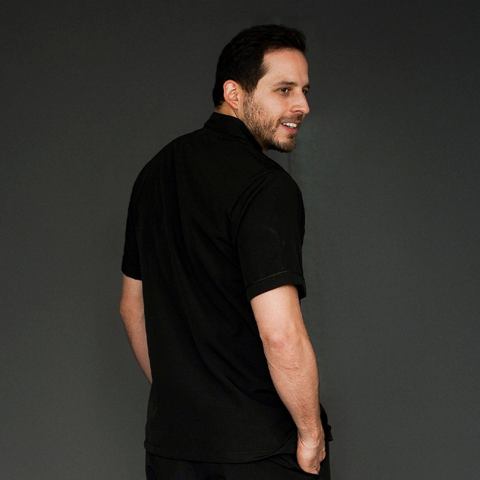Camisa Antifluido Negro - Hombre
