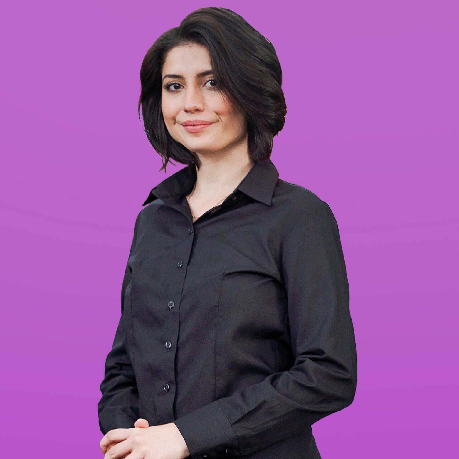 Camisas Oxford Negro - Mujer