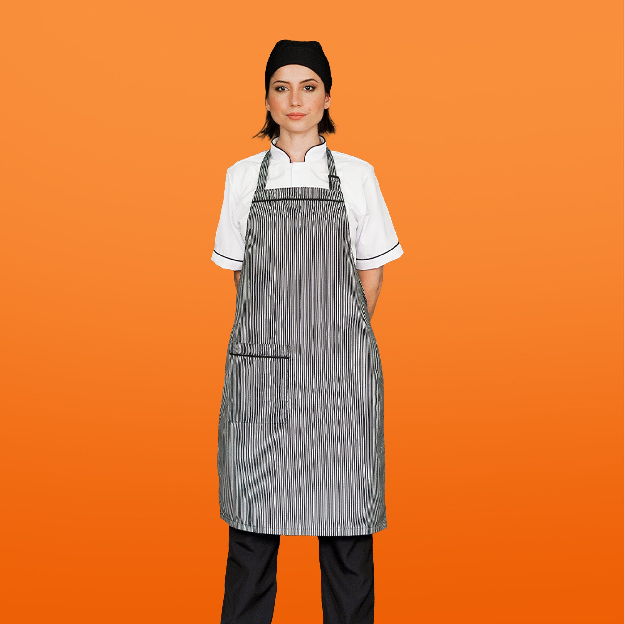 Combo Antifluido Camisa+Pantalón+Delantal+Cofia - Mujer