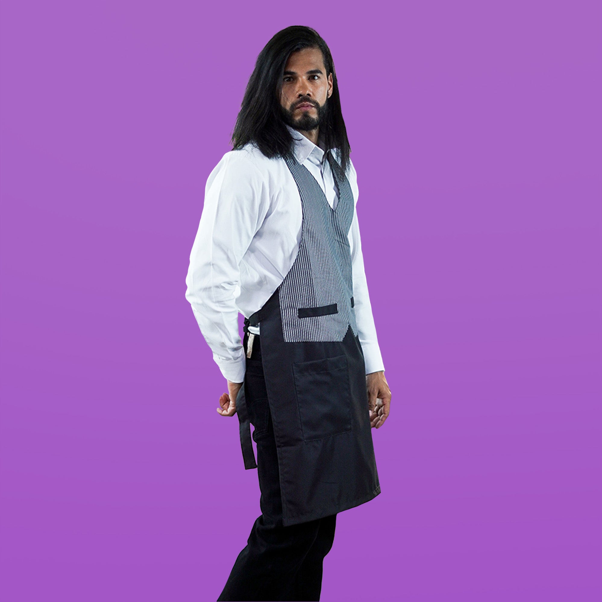 Oxford Shirt + Pants + Vest Apron Combo - Men