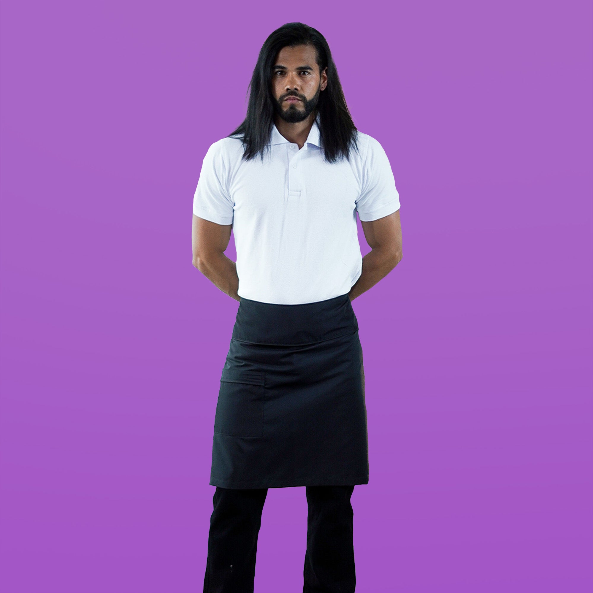 Polo + Jeans + Waist Apron Combo - Men