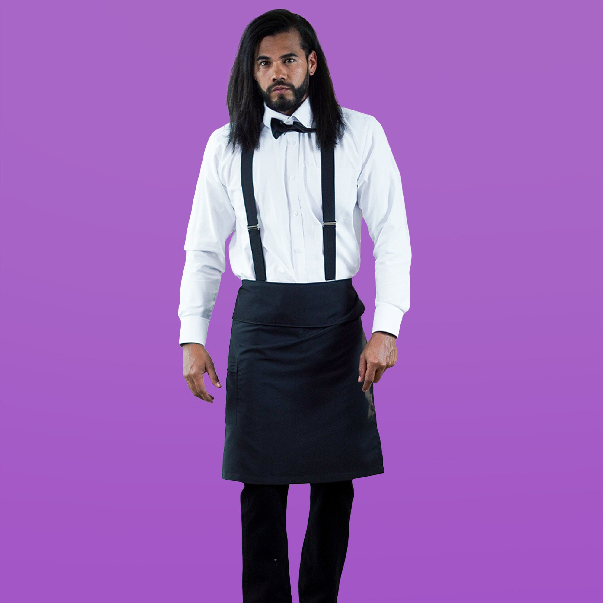 Oxford Shirt + Trousers + Apron + Bow Tie or Necktie - Men