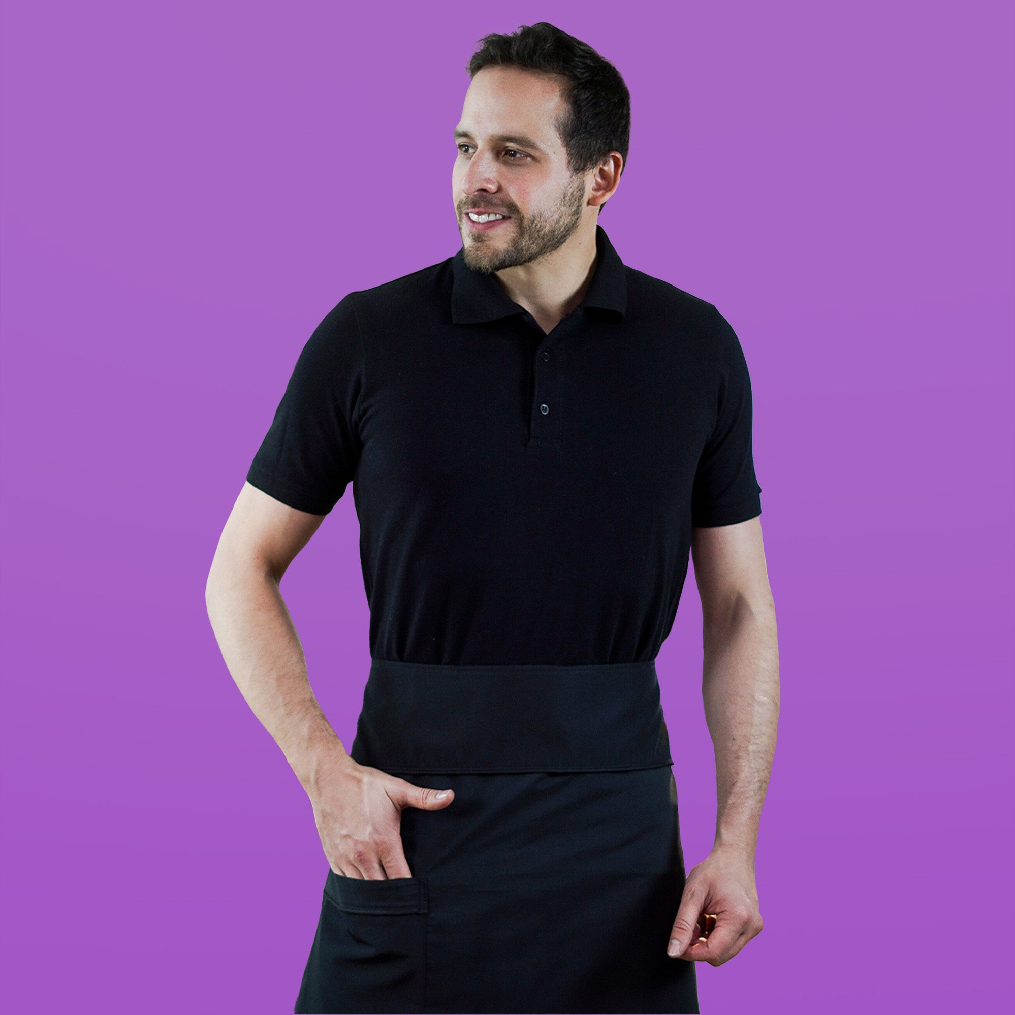 Polo + Jeans + Waist Apron Combo - Men