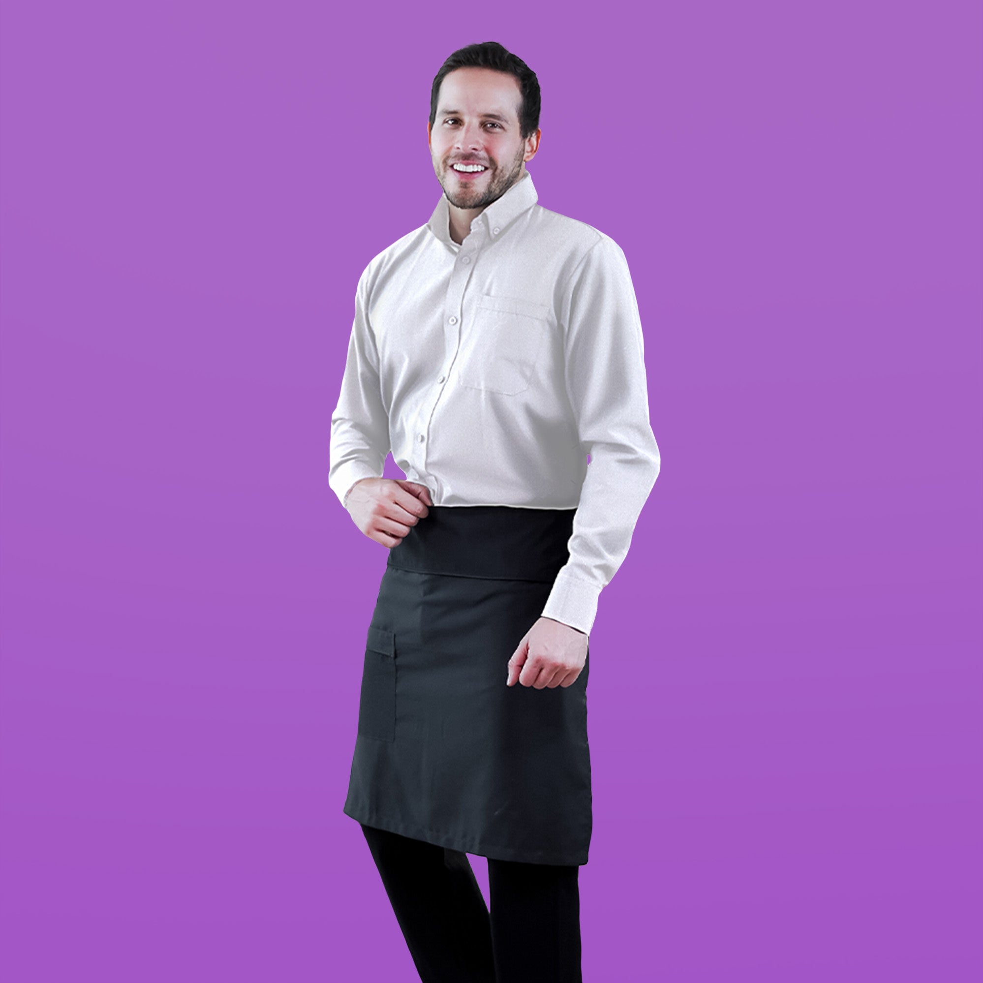 Combo Oxford Shirt + Pants + Waist Apron - Men