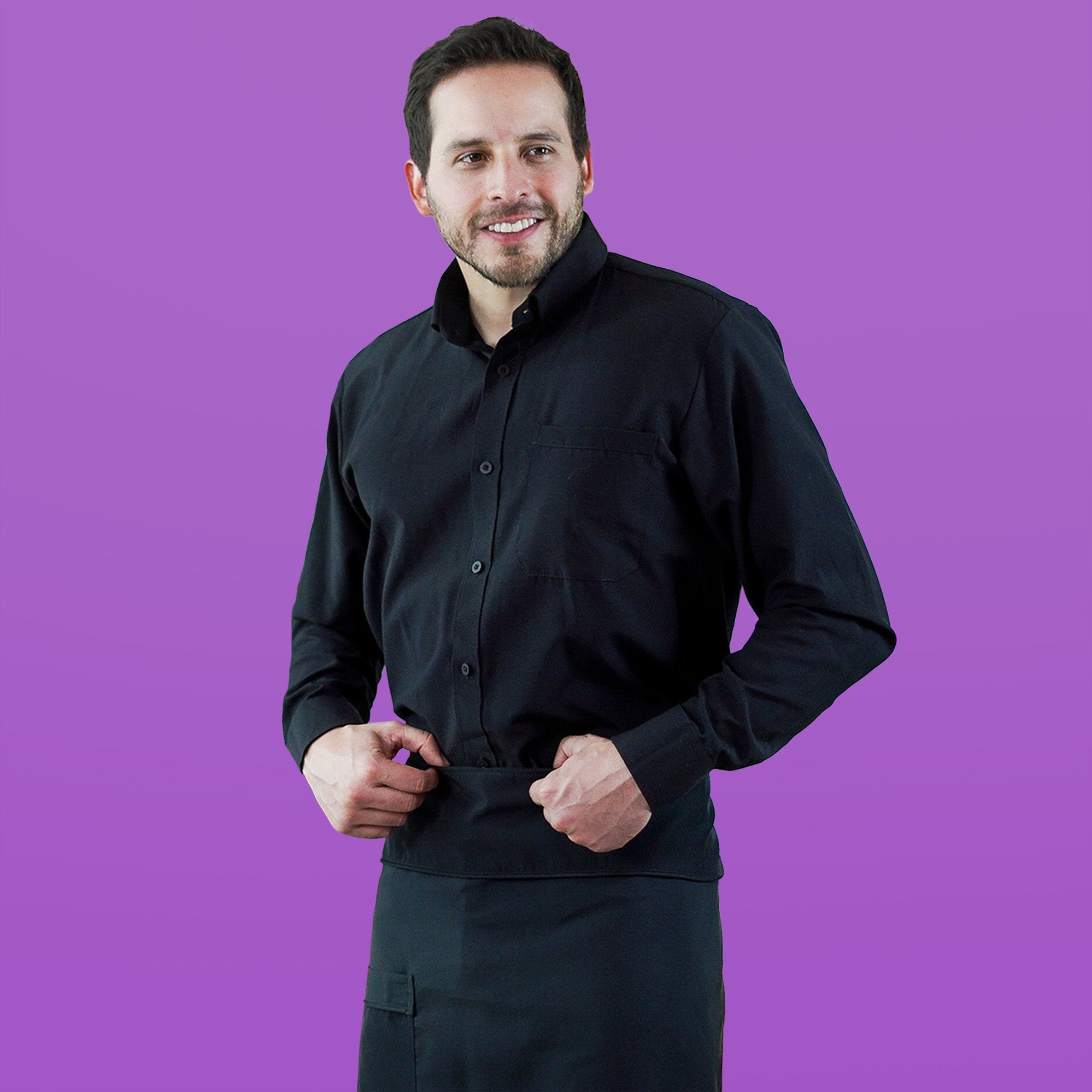 Combo Oxford Shirt + Pants + Waist Apron - Men